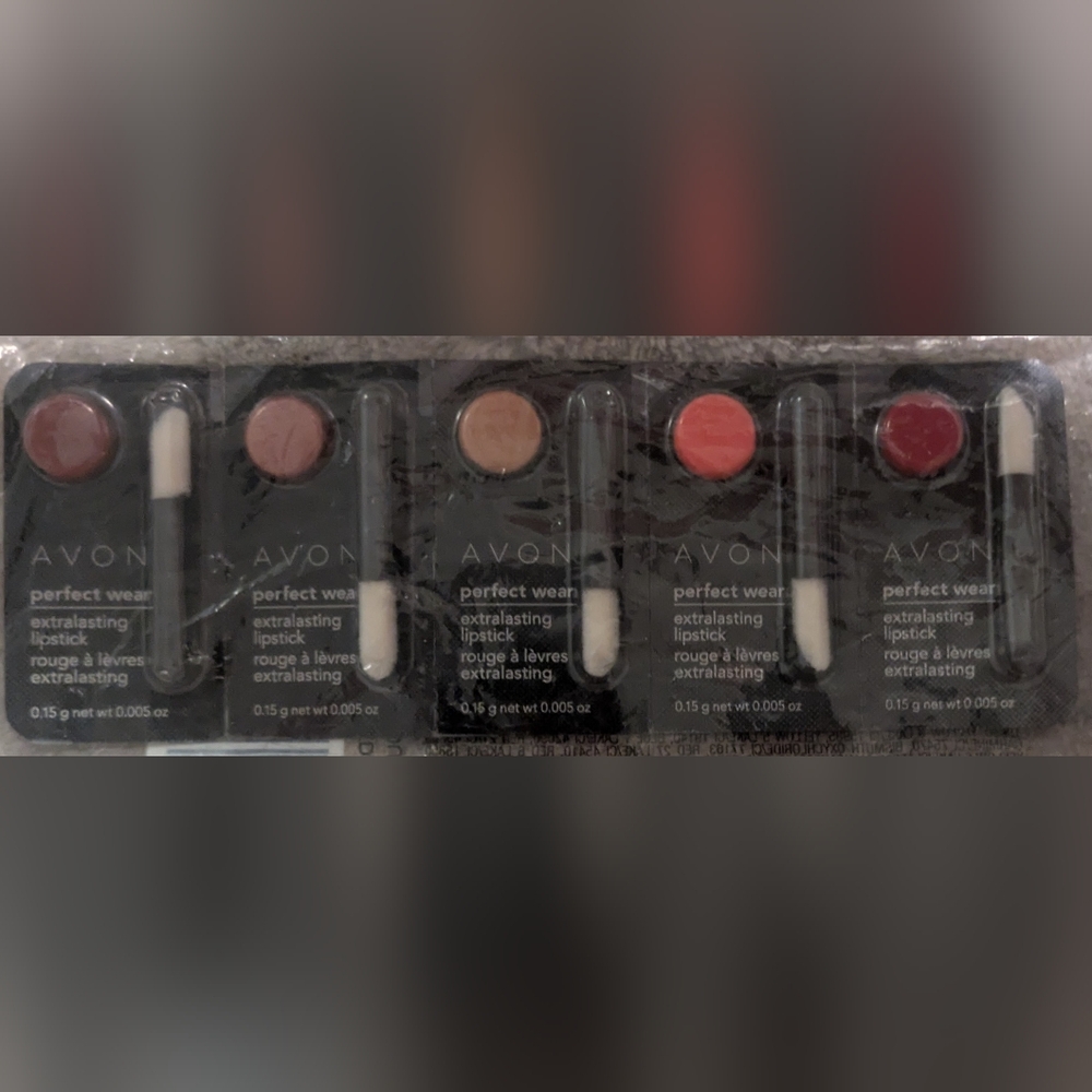 Avon Perfect Wear Lipstick Set - Rose, Peach, Coral, Ruby